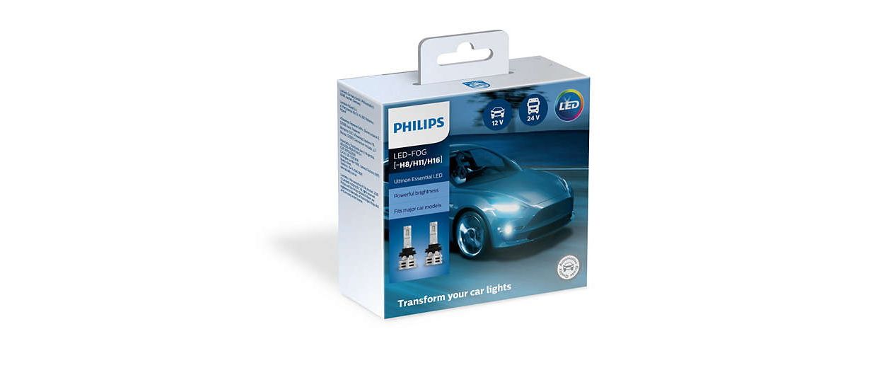 Par Lampara H7 H3 H4 H8 H11 Led Philips Essential 6500k Cree