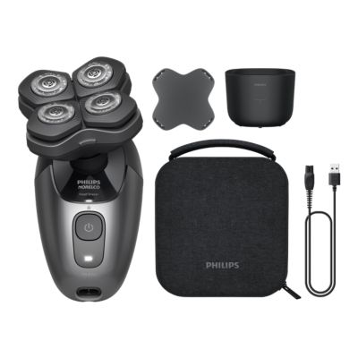 PHILIPS NORELCO Head Pro 9000、HS9980/40 Norelco Head Shaver Pro 7000 Series Advanced Shaver with 90 min