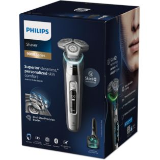 Shaver series 9000 Elektrischer Nass- und Trockenrasierer mit SkinIQ