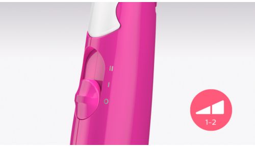 2 wygodne ustawienia prędkości umożliwiają delikatne suszenie