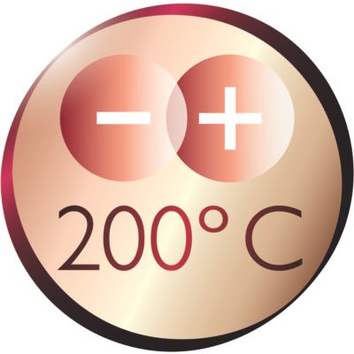Rizadora: temperatura profesional de 200 °C para un resultado perfecto