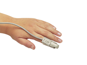 Single-patient, adult and pediatric SpO₂ clip sensor 