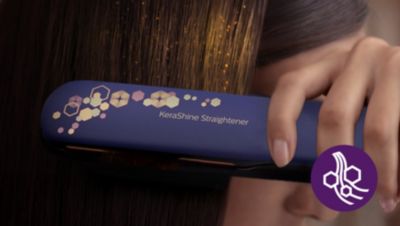 Keratin ceramic plates for smooth gliding and shiny hair