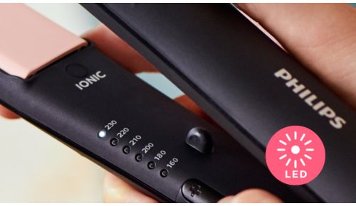 6 ajustes LED de temperatura para un control preciso