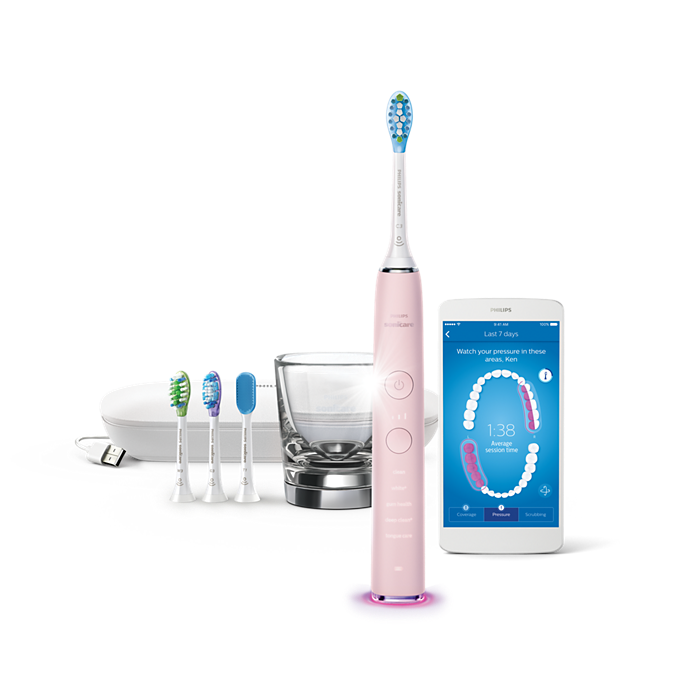 DiamondClean Smart 9500 Pink | Philips Sonicare DiamondClean Smart 9500 Pink | Philips Sonicare