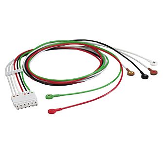 Philips - 6 lead set Snap AAMI ICU ECG patient cable set