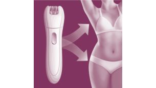 Snoerloze mini-epilator voor het bijwerken van details