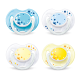 Nighttime Pacifier 0-6m, Various Colors, 2 pack