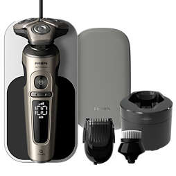 Shaver S9000 Prestige 搭载 SkinIQ 技术的干湿两用电动剃须刀