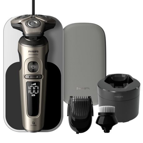 SP9883/38 Shaver S9000 Prestige 搭载 SkinIQ 技术的干湿两用电动剃须刀
