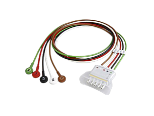 5-adr. E.kabel, Druckk., AAMI Telemetrie-Elektrodenkabel
