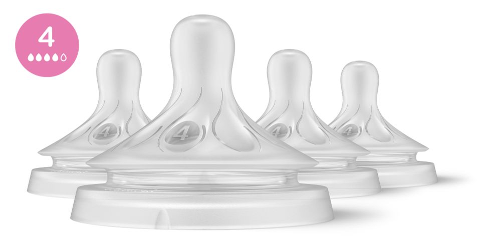 Supports baby's individual drinking rhythm