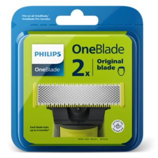 OneBlade 2-pack recyclable replacement shaver blades