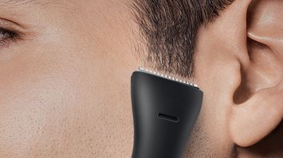 Trim & shape stubble, goatee, sideburns, neckline, mustache
