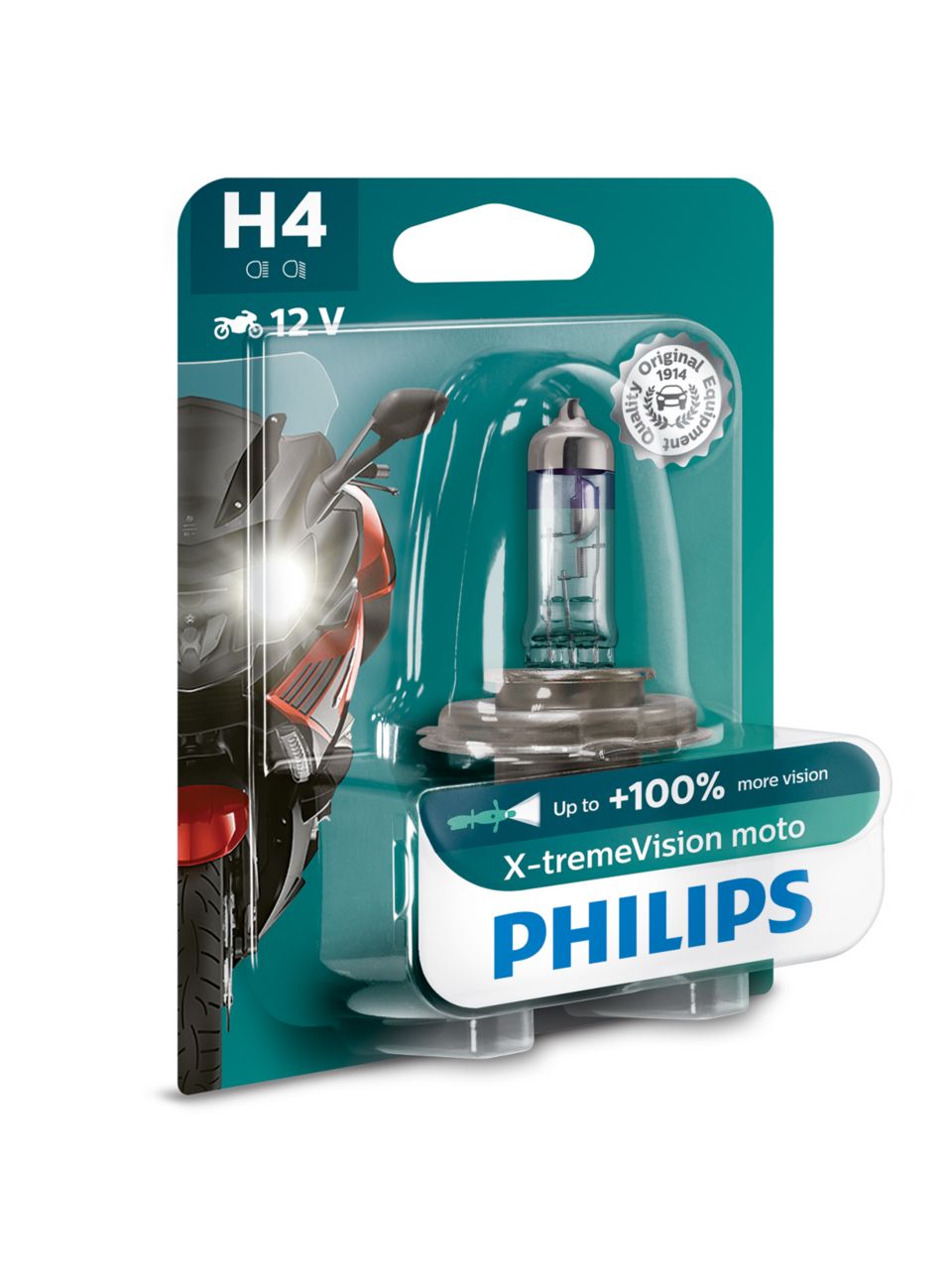 Bombilla de faro H7 12V 55W Philips Vision motocicleta - pieza de equipo