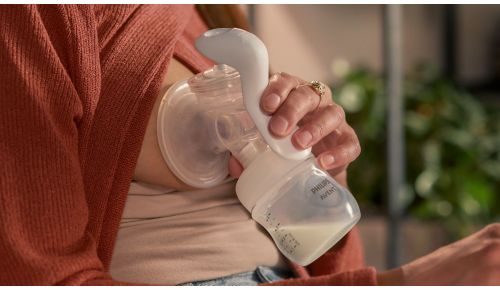 Para un flujo de la leche más rápido