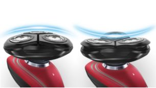 Têtes flexibles bidirectionnelles s'adaptant aux courbes de votre visage