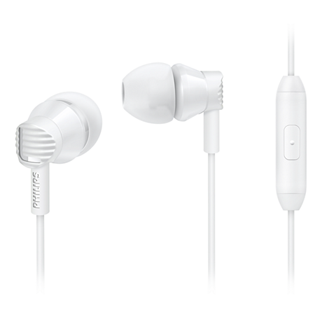 SHE3805WT/00  In ear headphones with mic