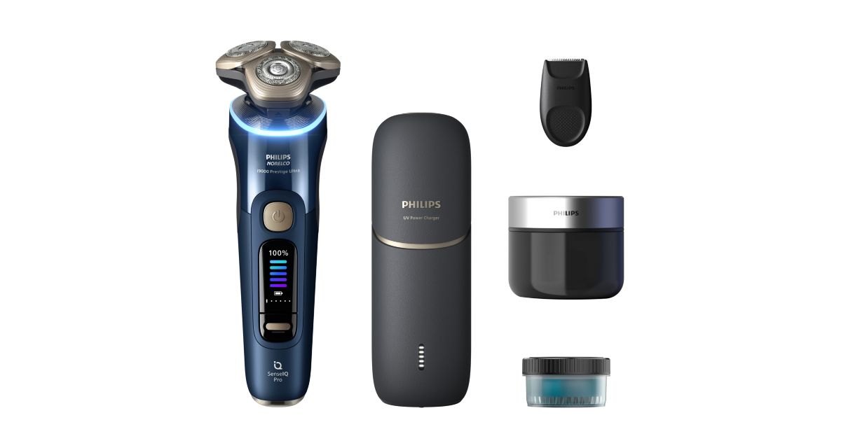 Norelco i9000 Prestige Ultra Wet&Dry Electric Shaver with SenseIQ