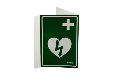 Philips Aed Hinweisschild Grun Zubehor