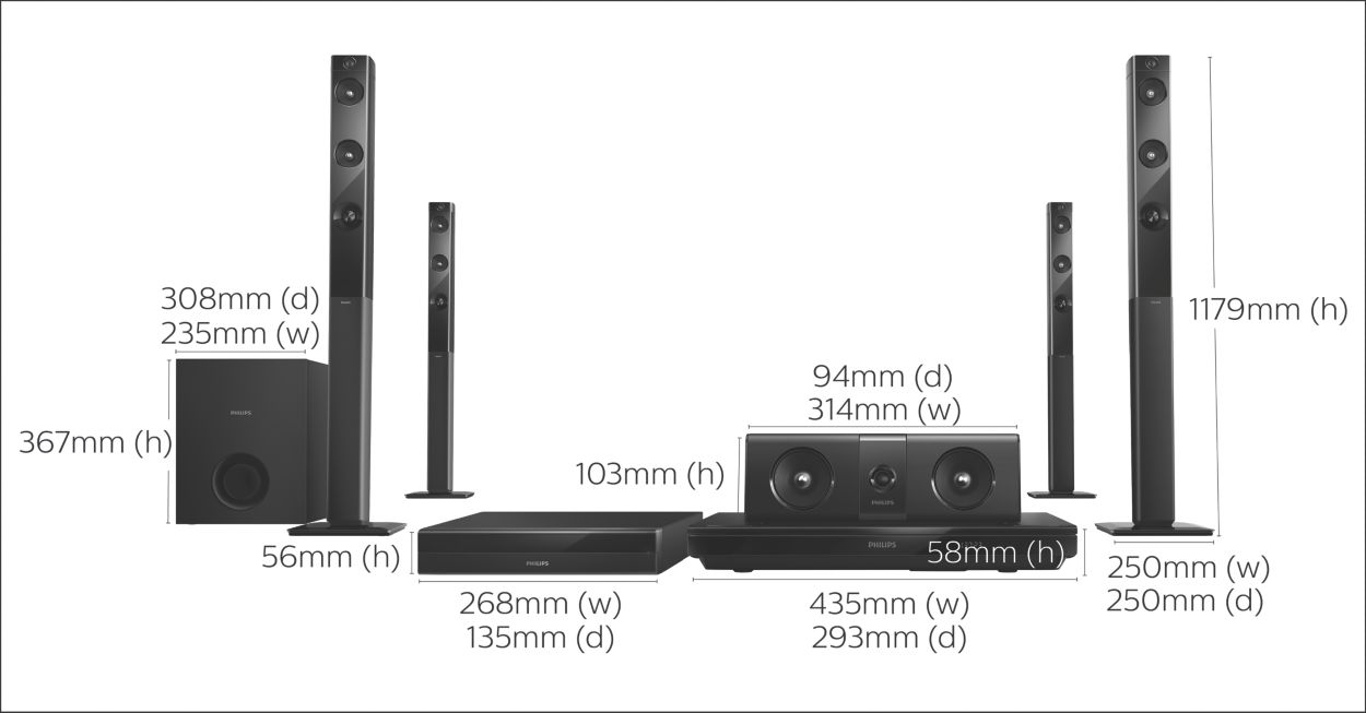 1000w surround hot sale sound