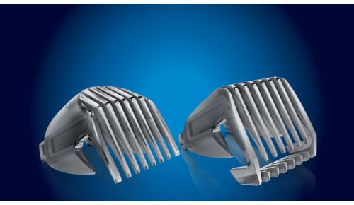 Pettine di precisione per i dettagli e pettine regolabarba per le rifiniture