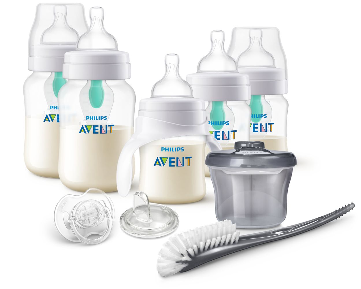 Avent - Anti-Colic Baby Bottle with Airfree Vent All in One Gift Set