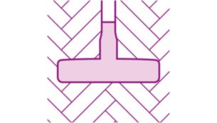 Parquet nozzle with soft brush hairs for scratch-protection