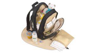 Main compartment is large enough for clothes and soothers