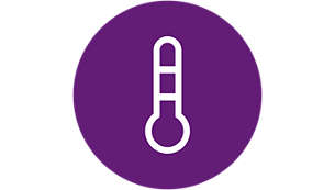 Overvåk temperaturen på barnerommet og angi temperaturvarsler