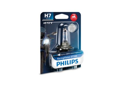 1 Ampoule Philips H7 Racing Vision Gt200 12v 55w - Équipement auto