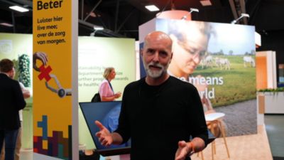 De stand van de gezondheidszorgexpo
