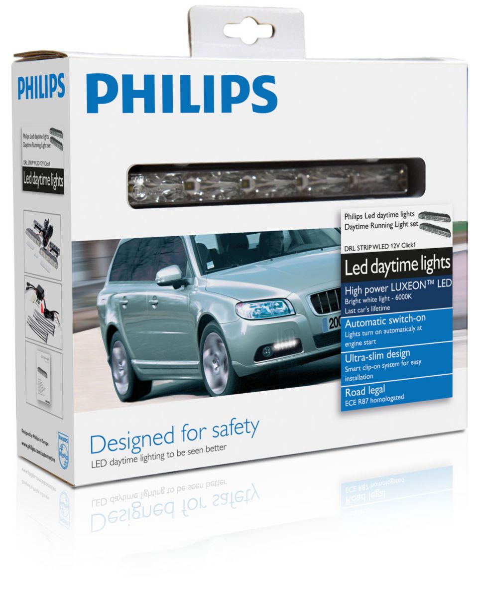 LED Daytime lights Светодиодные дневные ходовые огни 12810WLEDX1 | Philips