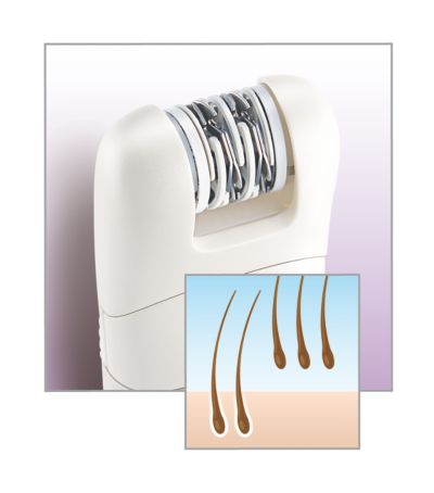 Cabeça de depilação de precisão: pele lisa por semanas