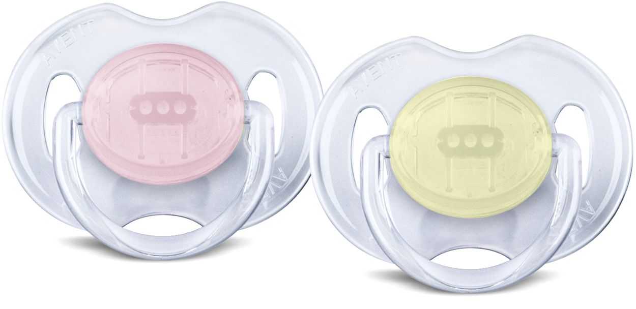 Avent orthodontic hot sale translucent silicone pacifier