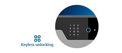 With fingerprints and PIN codes