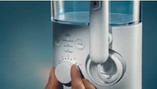 4 flossing modes and 10 pressure settings