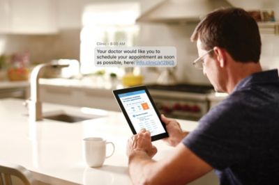 Open doctor scheduling interface on screen
