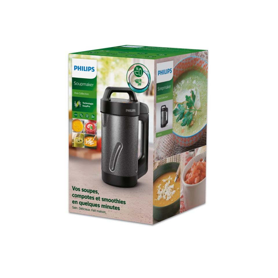 Philips HR2204 10-in-1 Soup Maker and Smoothie Blender (Hot and Cold)