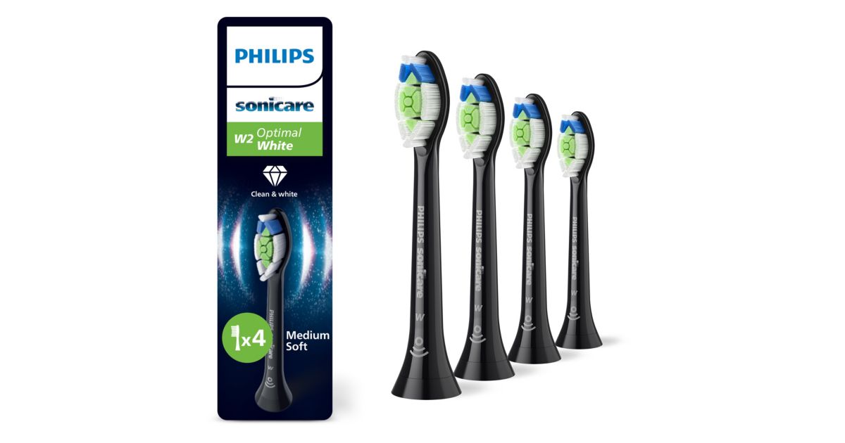 Philips Sonicare Optimal White 4-balenie kefkových nadstavcov HX6064/88 - hlavný produktový obrázok Philips