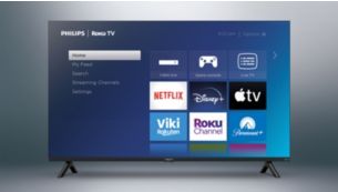 PHILIPS 40-Inch 1080p FHD LED Roku Smart TV with Voice Control App,  Airplay, Screen Casting, & 300+ Free Streaming Channels