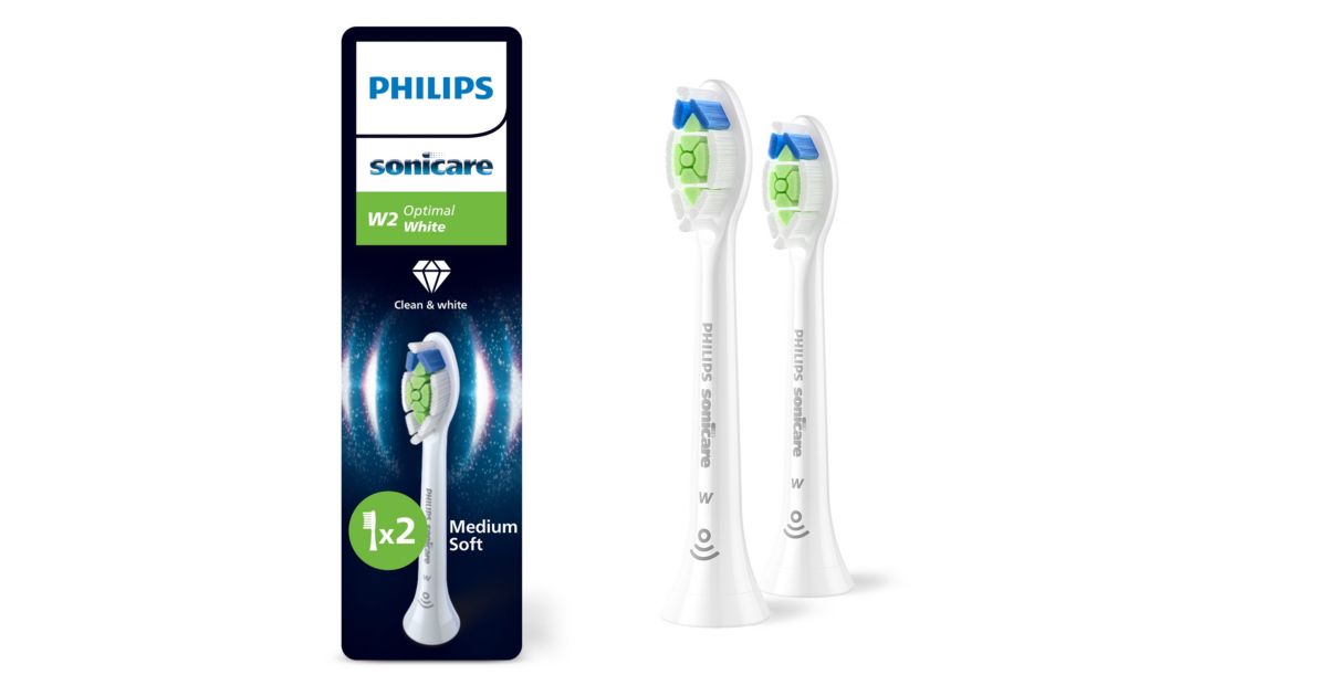 Philips Sonicare Optimal White 2-balenie kefkových nadstavcov HX6062/87 - hlavný produktový obrázok Philips