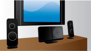 Kompaktes Design, das perfekt zu Ihrem Flachbildfernseher passt