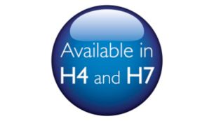 Disponible en los tipos de lámpara para automóviles más populares: H4 y H7