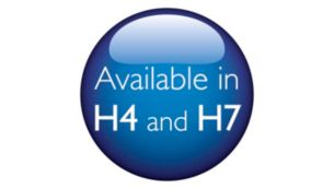 Available in most popular automotive lamp types: H4 and H7