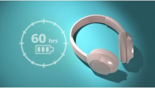 Up to 60 hours play time with quick charging