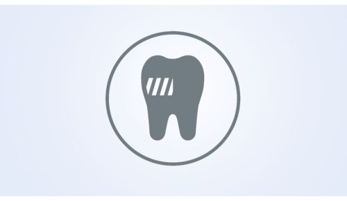 Fjerner op til 10 gange mere plak* og giver en dybderens