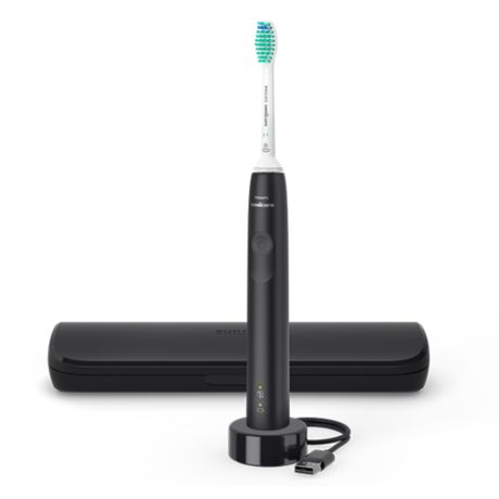 HX3673/14 Philips Sonicare 3100 series Sonische, elektrische tandenborstel + reisetui