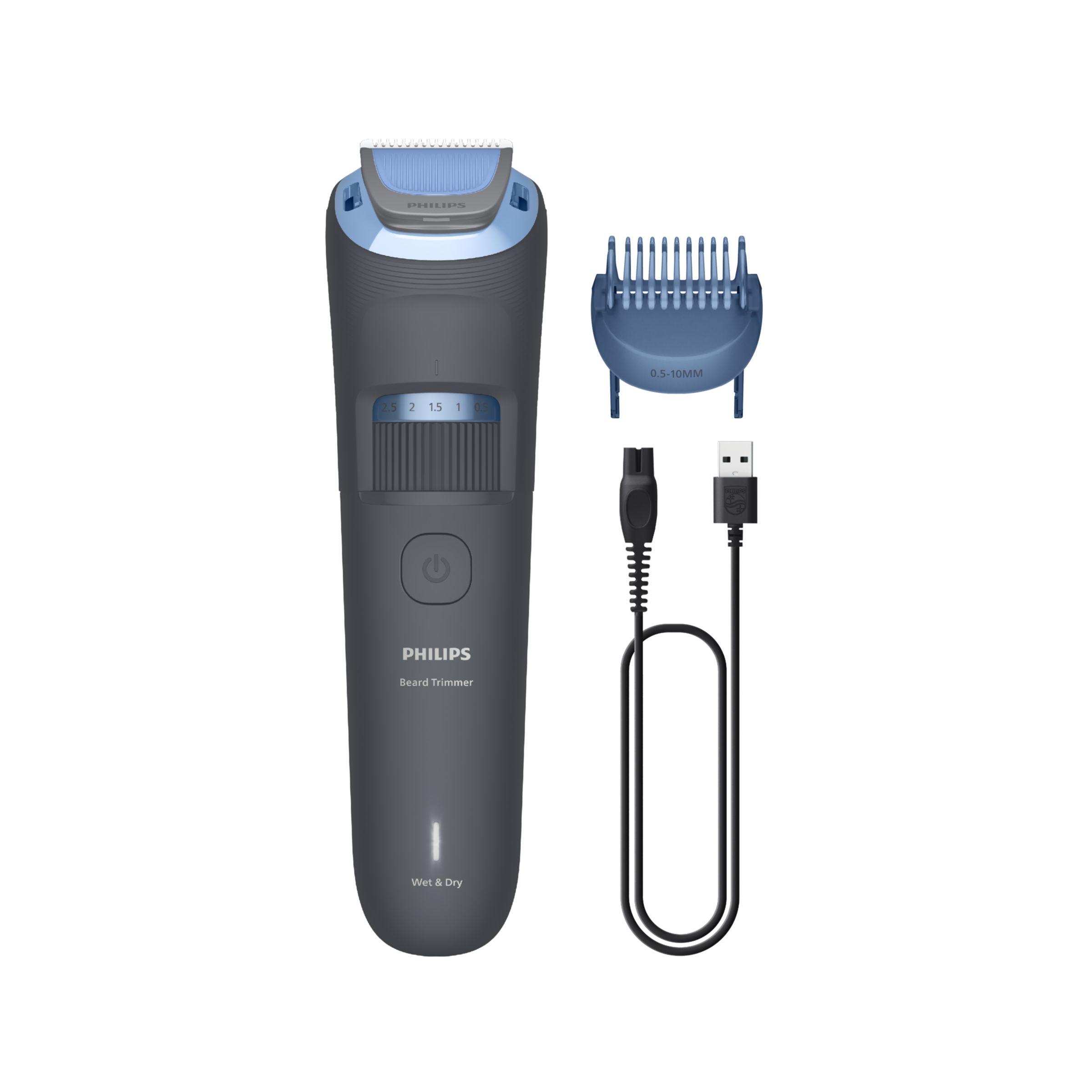 Philips Beard Trimmer 3000 Series - Úprava Vousů Pomocí Břitů Se Zaoblenými Hroty - BT3617/15