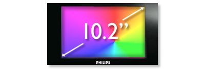 High-resolution 10.2" TFT LCD display for great viewing